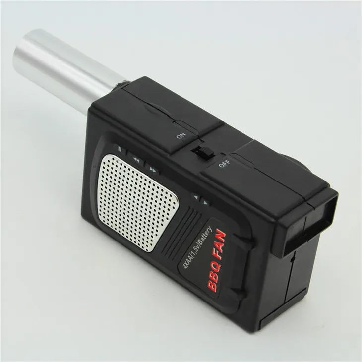 Използване на батерията Барбекю Вентилатор за пожарен въздух Нисък шум DC Електрически вентилатор за барбекю Въздушен грил Вентилатор FD311A