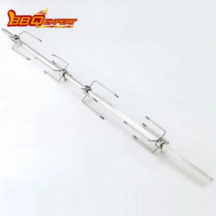 Комплект за барбекю с четири зъбни вилици от неръждаема стомана